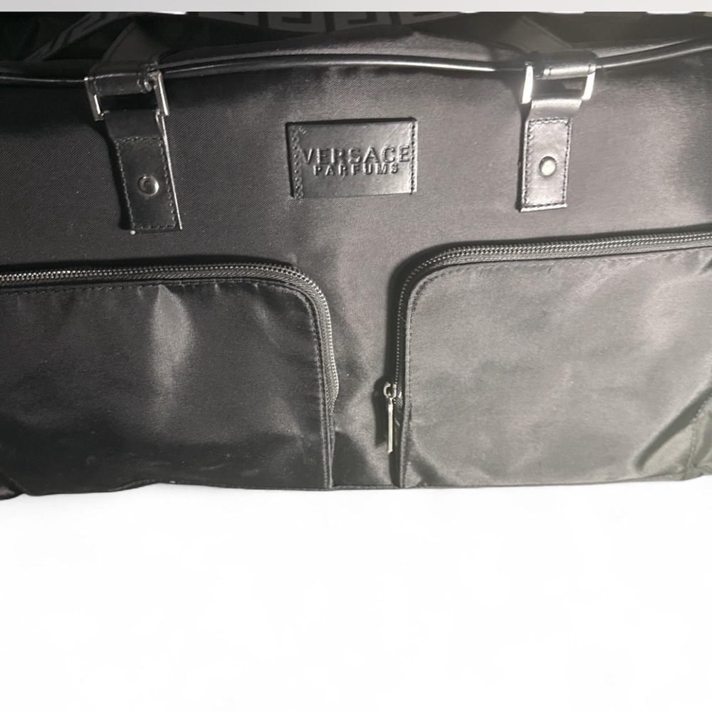 Versace Black Duffel Bag for Men